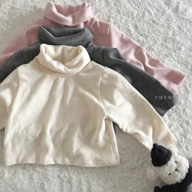 Raker - Korean Children Fashion - #childofig - Soft Turtleneck Tee - 2