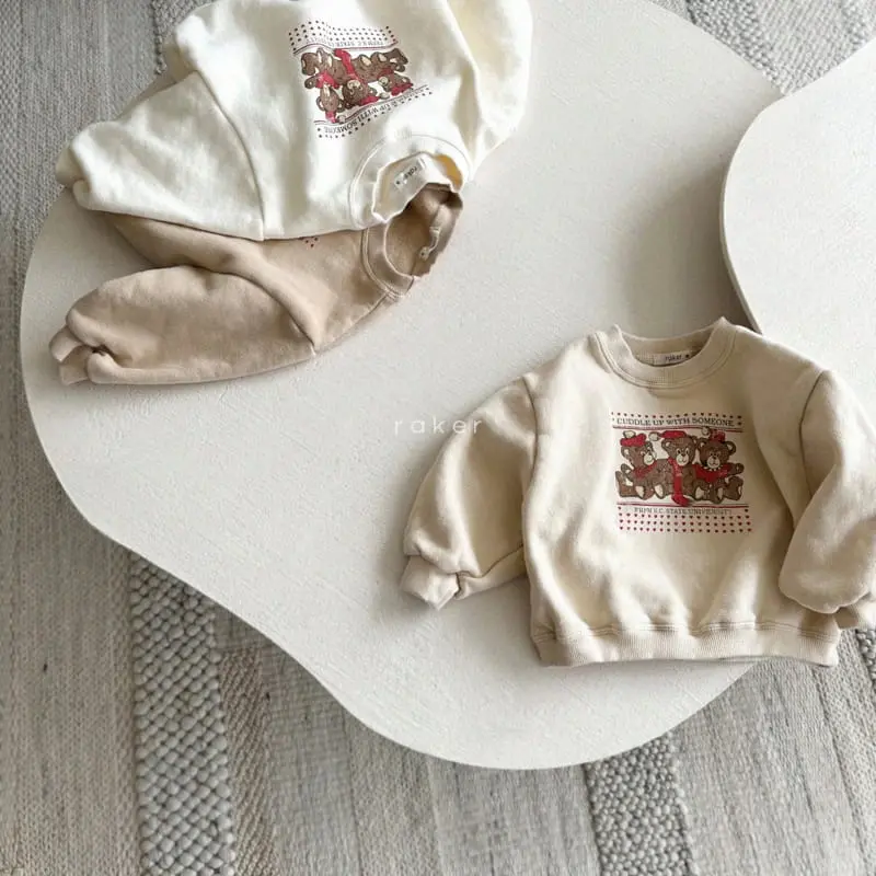Raker - Korean Children Fashion - #designkidswear - Trio Bear Tee