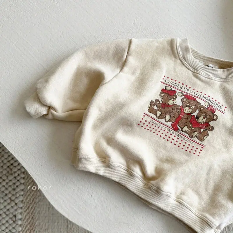 Raker - Korean Children Fashion - #discoveringself - Trio Bear Tee - 2