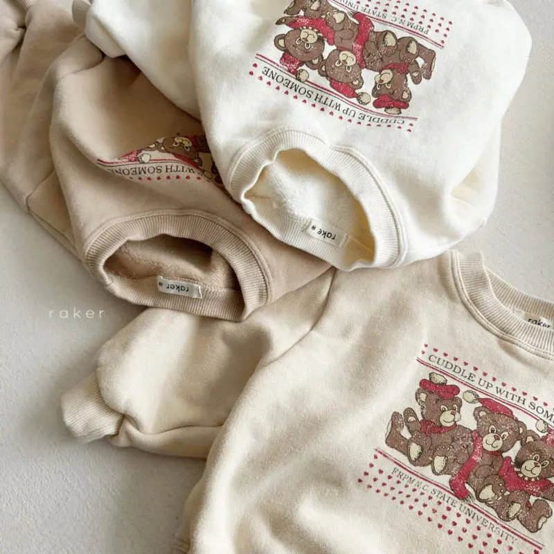 Raker - Korean Children Fashion - #fashionkids - Trio Bear Tee - 3