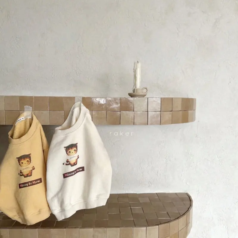 Raker - Korean Children Fashion - #kidsstore - Kitty Sweatshirt - 3