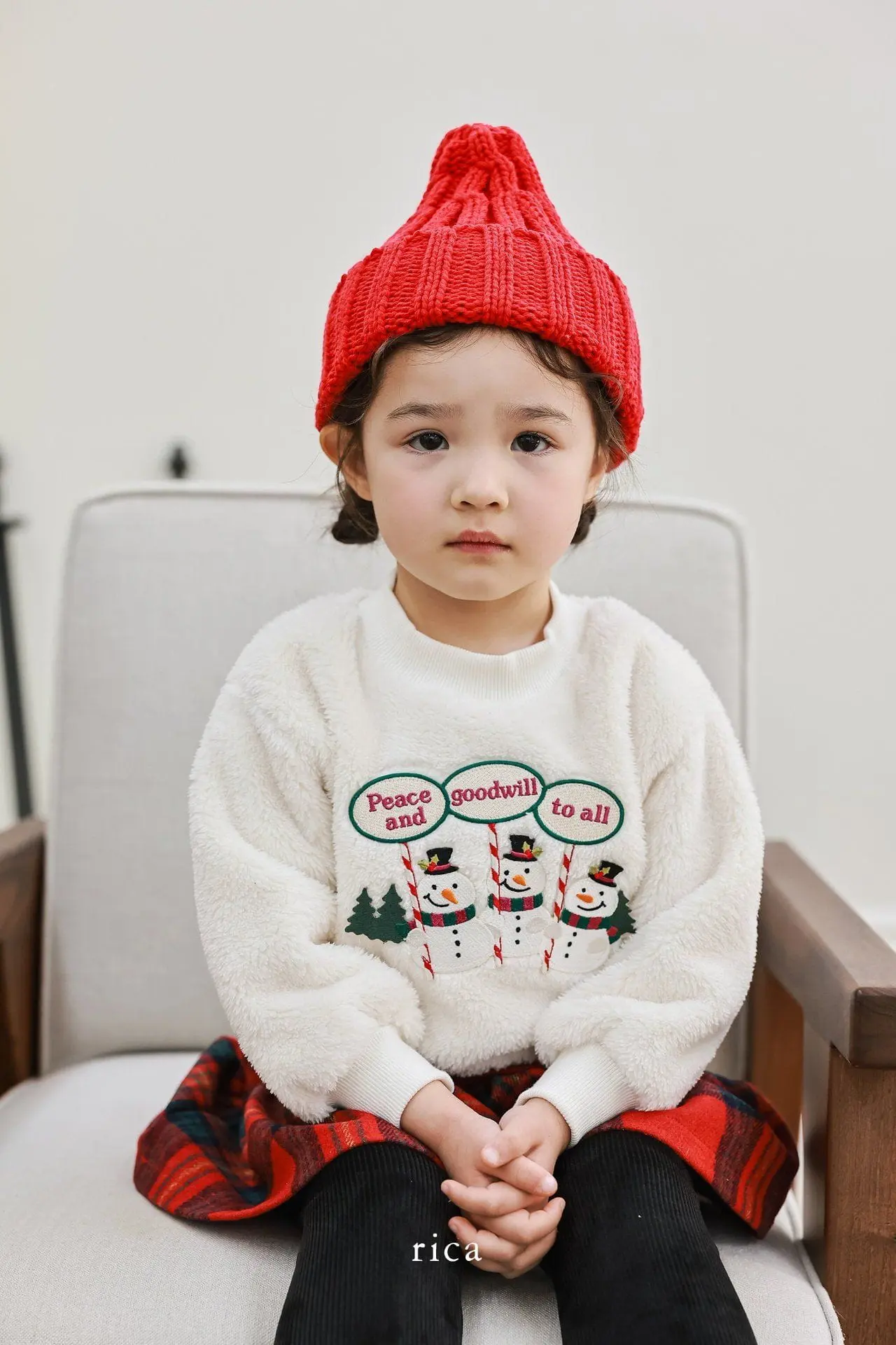 Rica - Korean Children Fashion - #prettylittlegirls - Check Skirt Leggings - 6