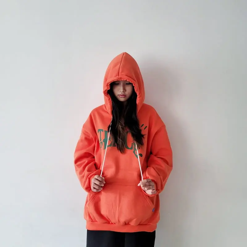 Riwoo Riwoo - Korean Junior Fashion - #childofig - Teach Peace Hoody Swaetshirt - 3