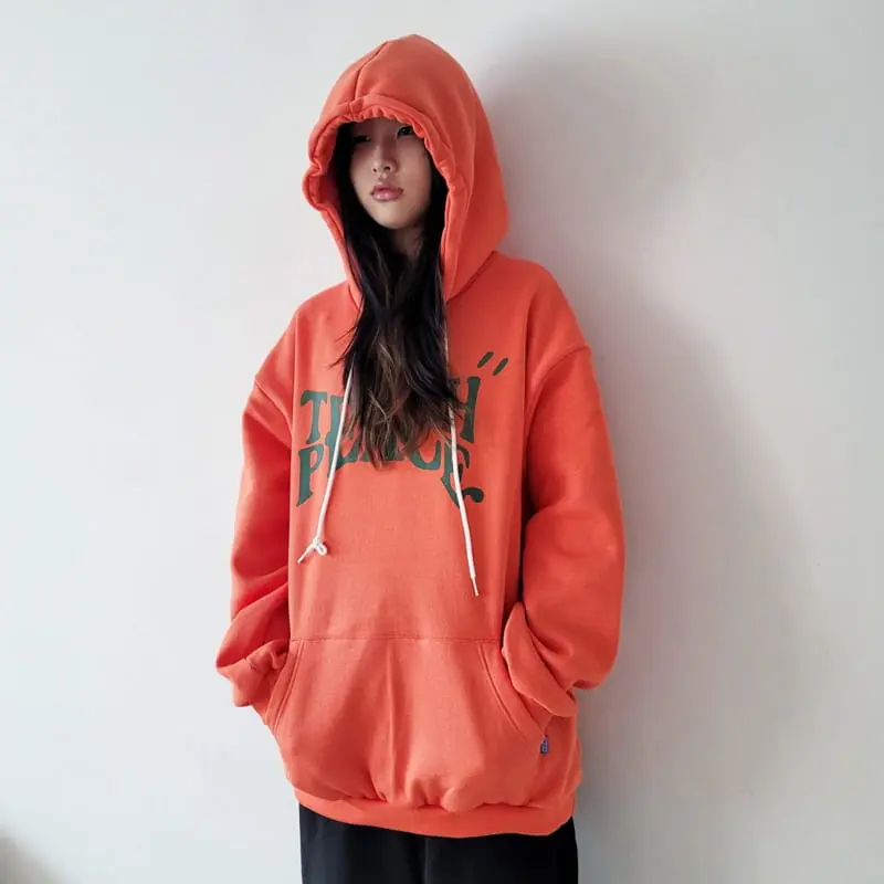 Riwoo Riwoo - Korean Junior Fashion - #discoveringself - Teach Peace Hoody Swaetshirt - 6
