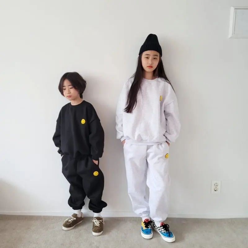 Riwoo Riwoo - Korean Junior Fashion - #discoveringself - Happy Smile Bookle Top Bottom Set - 4