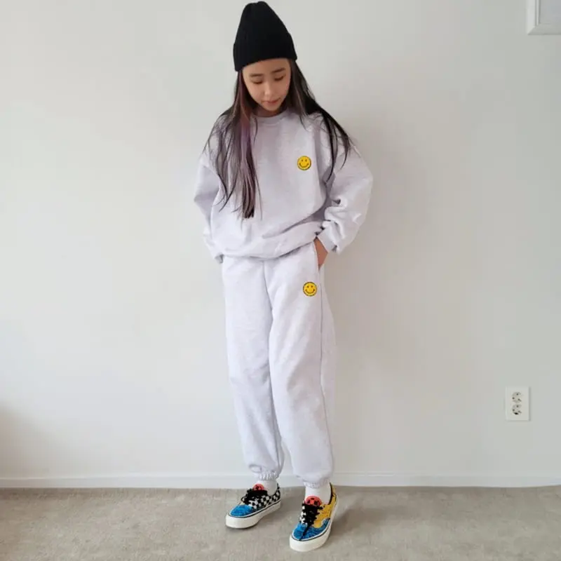 Riwoo Riwoo - Korean Junior Fashion - #magicofchildhood - Happy Smile Bookle Top Bottom Set - 10