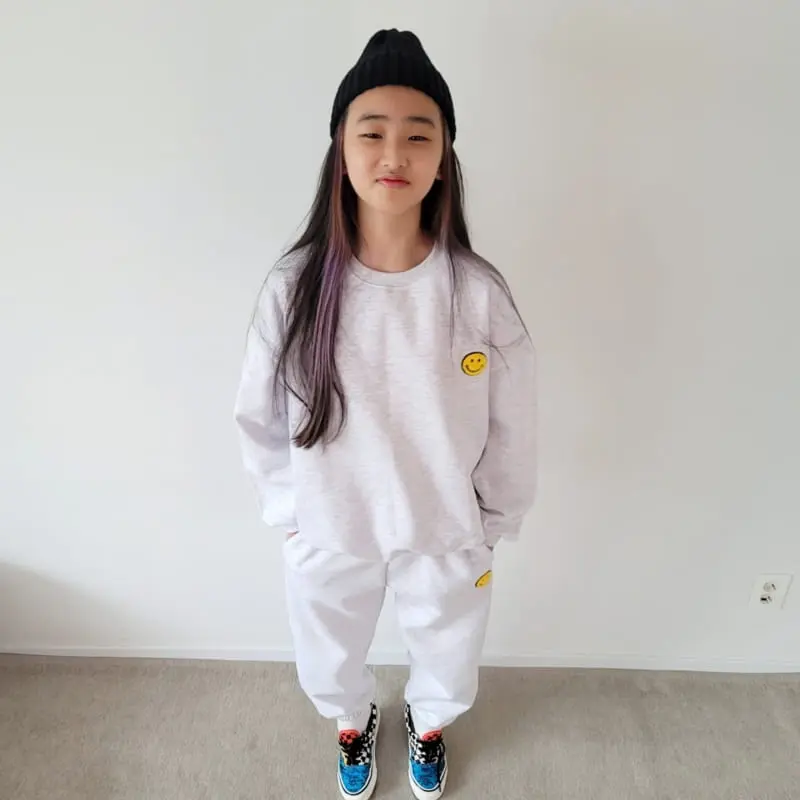 Riwoo Riwoo - Korean Junior Fashion - #prettylittlegirls - Happy Smile Bookle Top Bottom Set - 12
