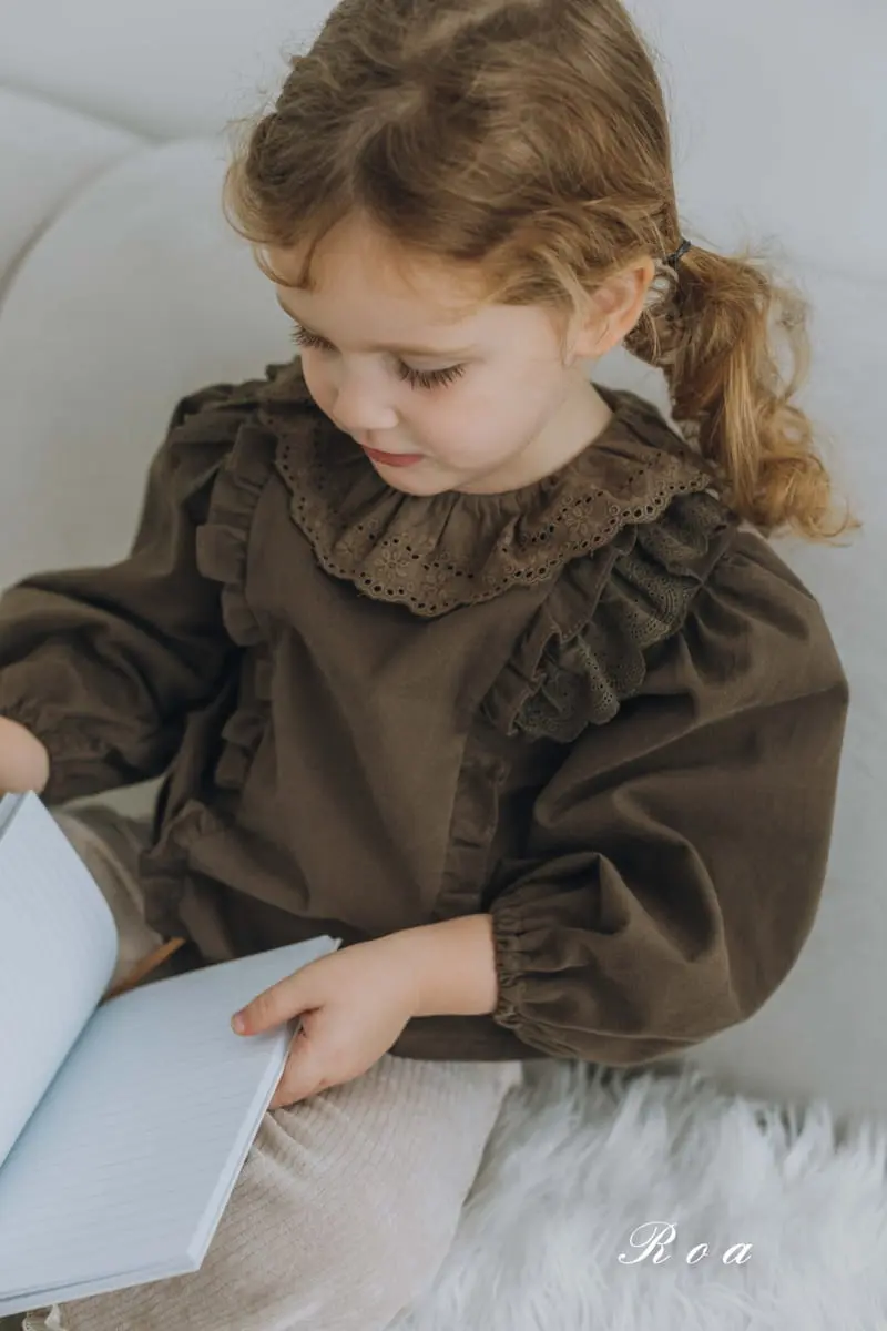 Roa - Korean Children Fashion - #childofig - Ellin Frill Blouse - 2