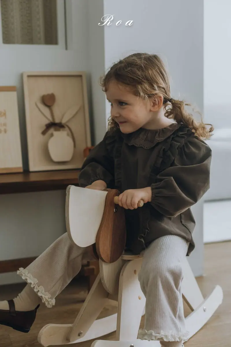 Roa - Korean Children Fashion - #childofig - Ellin Frill Blouse - 4