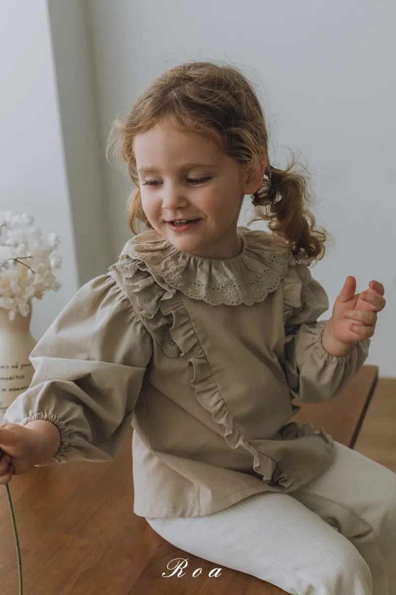 Roa - Korean Children Fashion - #fashionkids - Ellin Frill Blouse - 7
