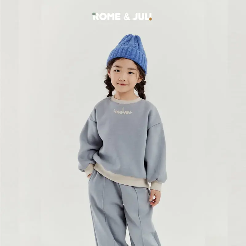 Rome Juli - Korean Children Fashion - #childofig - Love U Top Bottom Set - 6