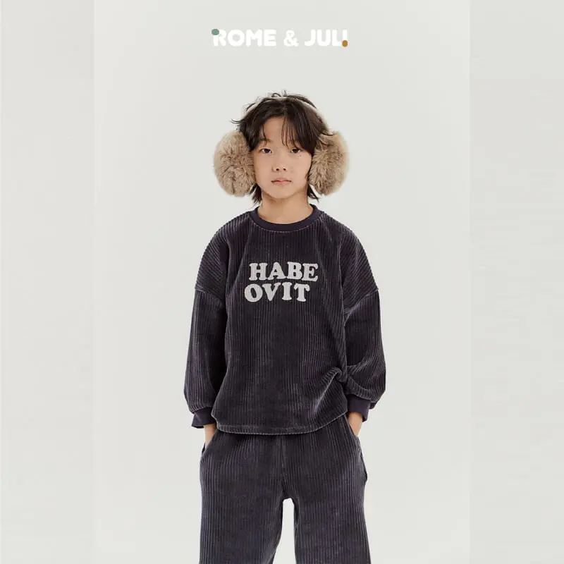 Rome Juli - Korean Children Fashion - #childrensboutique - Habe Veloure Set - 5
