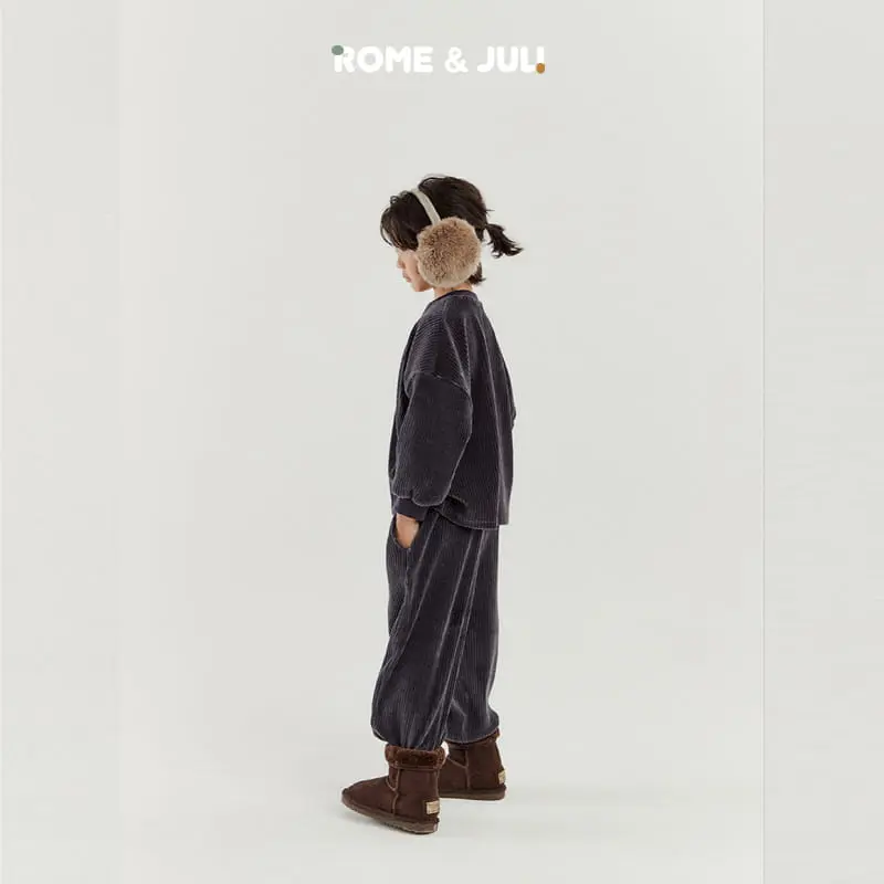 Rome Juli - Korean Children Fashion - #designkidswear - Habe Veloure Set - 6