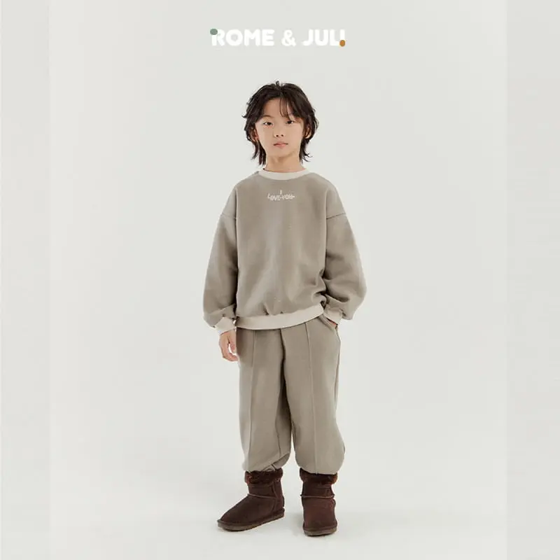 Rome Juli - Korean Children Fashion - #kidsshorts - Love U Top Bottom Set - 11