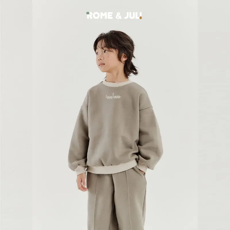 Rome Juli - Korean Children Fashion - #kidsstore - Love U Top Bottom Set - 12