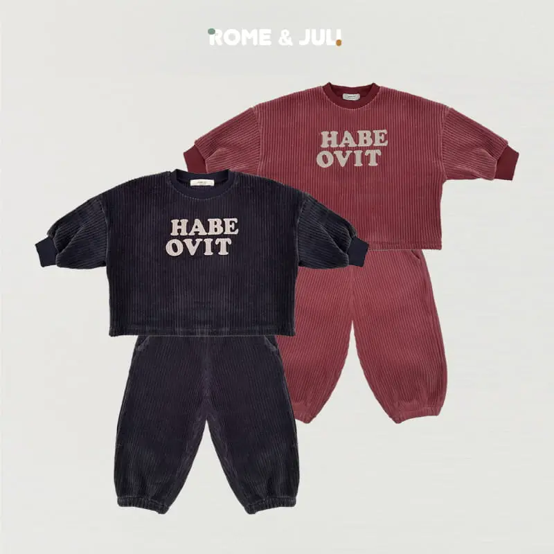 Rome Juli - Korean Children Fashion - #minifashionista - Habe Veloure Set