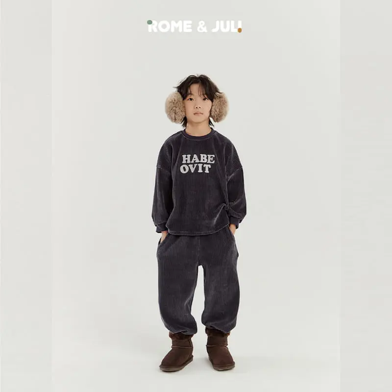 Rome Juli - Korean Children Fashion - #prettylittlegirls - Habe Veloure Set - 2