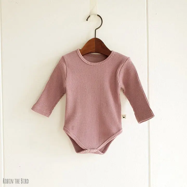 Saerobin - Korean Baby Fashion - #babyfashion - Rib Bodysit - 6
