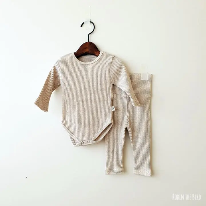 Saerobin - Korean Baby Fashion - #babyfever - Rib Bodysit - 7