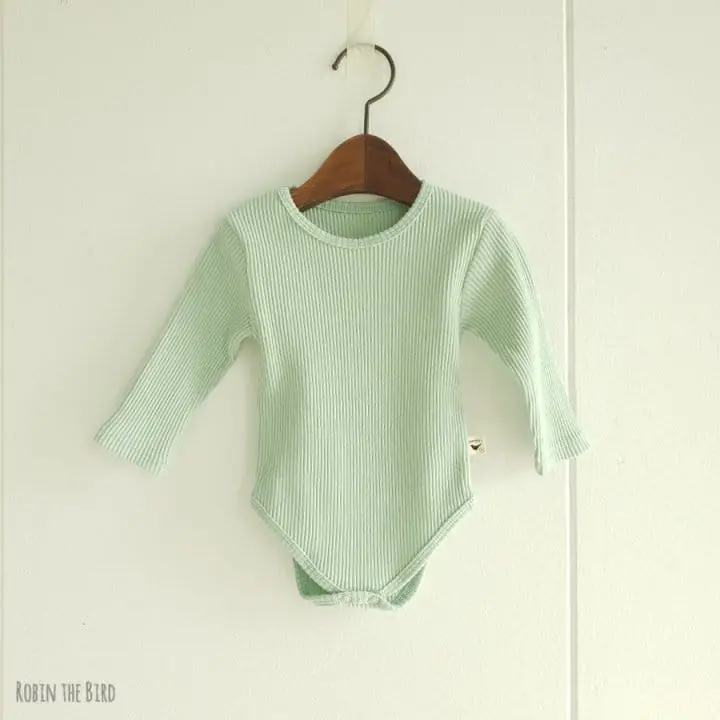 Saerobin - Korean Baby Fashion - #smilingbaby - Rib Bodysit - 2