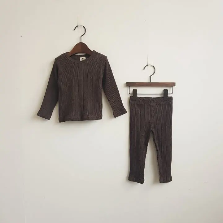 Saerobin - Korean Children Fashion - #kidsstore - Rib Easywear - 8
