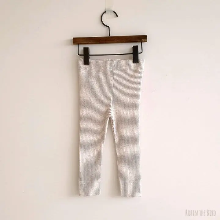 Saerobin - Korean Children Fashion - #prettylittlegirls - Rib Leggings - 4