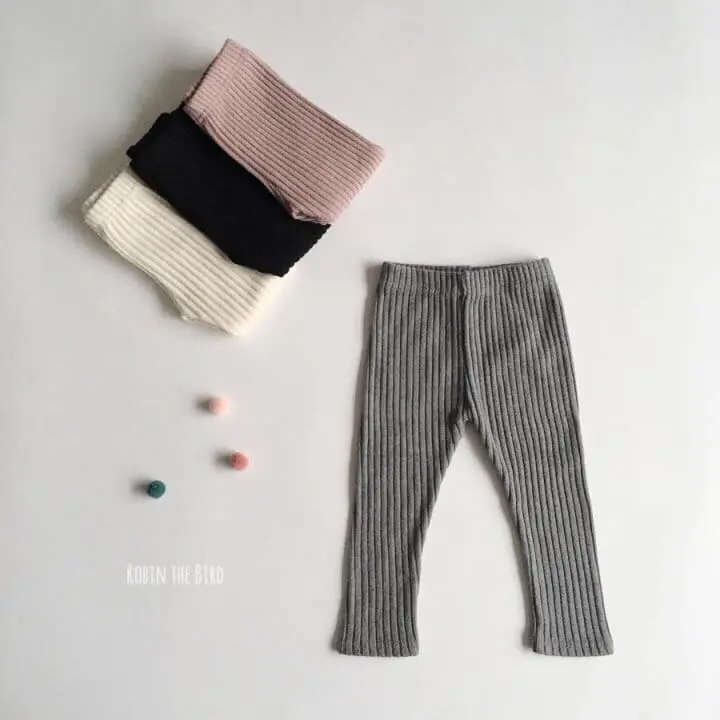 Saerobin - Korean Children Fashion - #todddlerfashion - Fleece Rib Leggings - 3