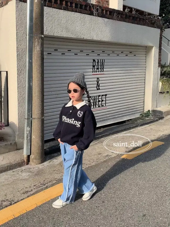 Saint Doll - Korean Children Fashion - #Kfashion4kids - Denim Line Patns - 7