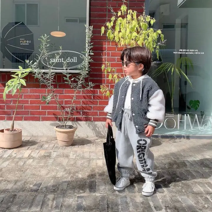 Saint Doll - Korean Children Fashion - #childofig - Bbosong Baseball Jumpert with mom - 12
