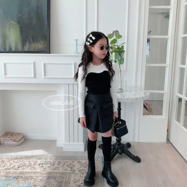 Saint Doll - Korean Children Fashion - #prettylittlegirls - Color Slit Tee - 4