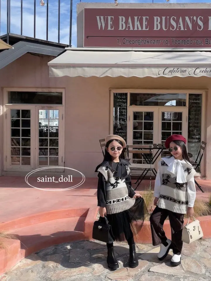 Saint Doll - Korean Children Fashion - #childofig - Vinage Vest with mom - 2