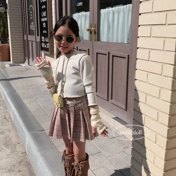 Saint Doll - Korean Children Fashion - #childofig - Hear Buckle Skirt - 9