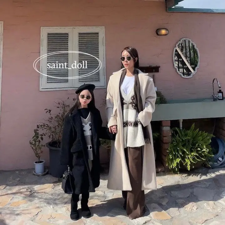 Saint Doll - Korean Children Fashion - #childrensboutique - London Maxy Coat with mom