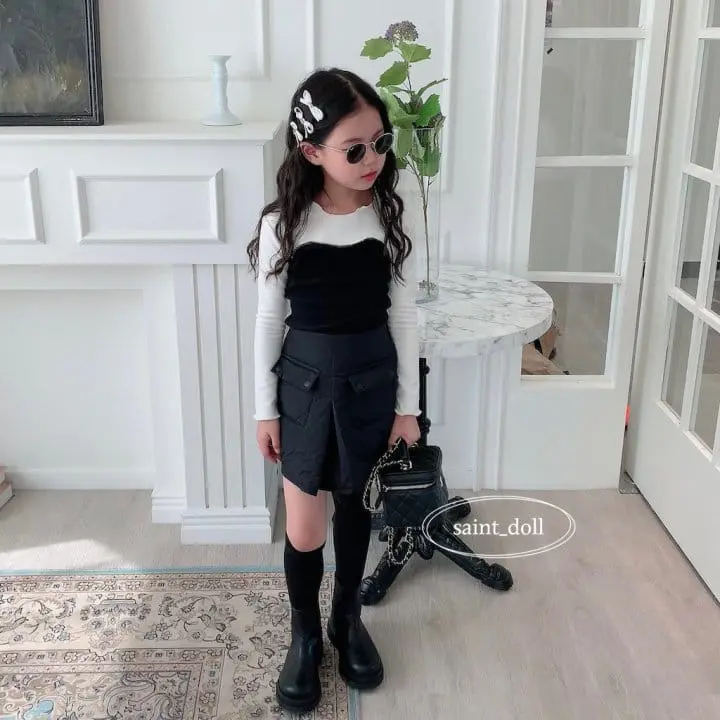 Saint Doll - Korean Children Fashion - #designkidswear - Color Slit Tee - 7