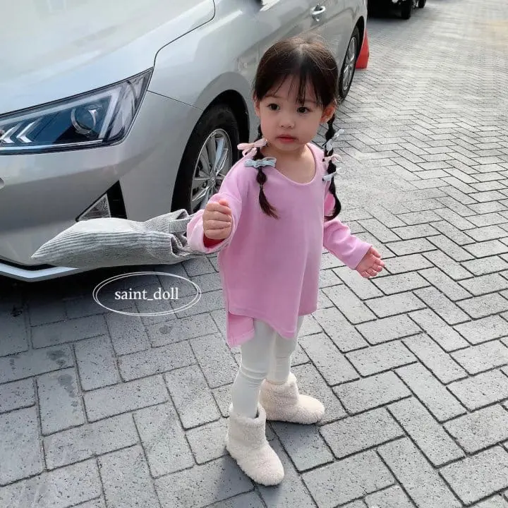 Saint Doll - Korean Children Fashion - #discoveringself - Veloure Loose Tee with mom - 5