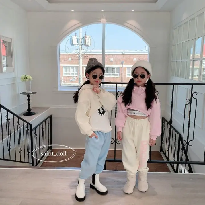 Saint Doll - Korean Children Fashion - #discoveringself - Hoody Crop Sweatshirt with mom