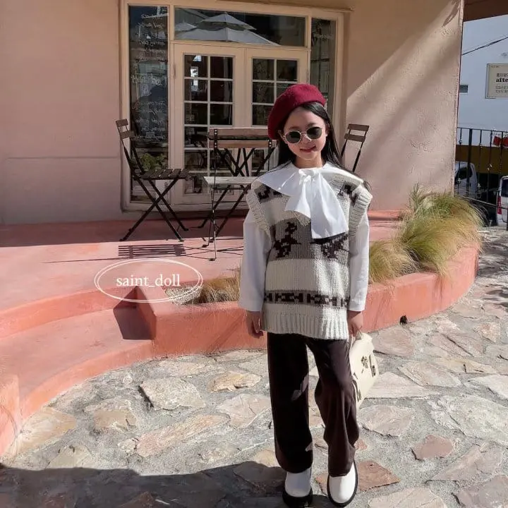 Saint Doll - Korean Children Fashion - #discoveringself - Vinage Vest with mom - 6