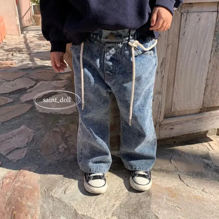 Saint Doll - Korean Children Fashion - #fashionkids - String Jeans with mom - 6