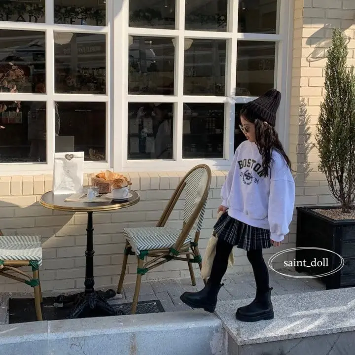 Saint Doll - Korean Children Fashion - #kidsshorts - Boston Swaetshirt - 8