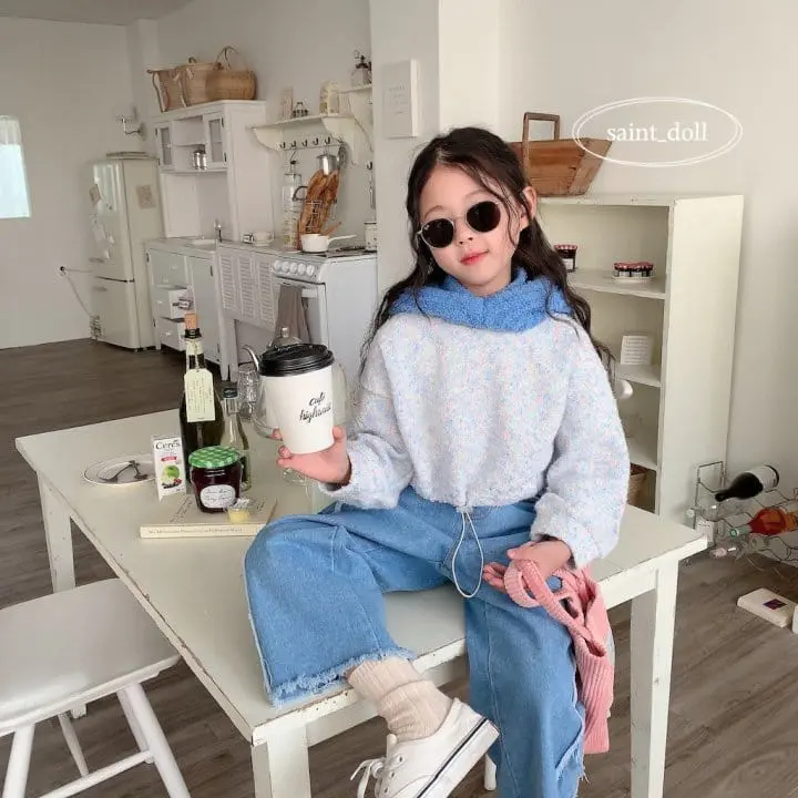 Saint Doll - Korean Children Fashion - #fashionkids - Denim Line Patns - 4