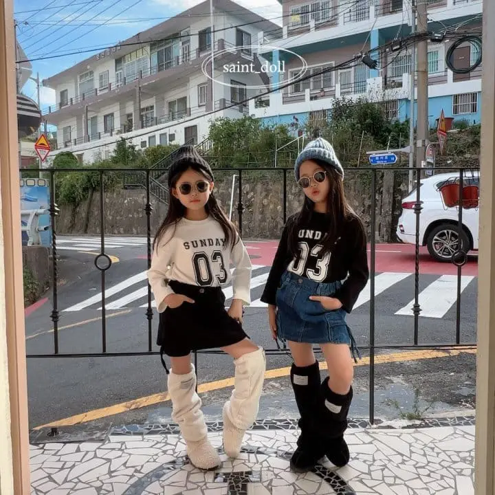 Saint Doll - Korean Children Fashion - #kidsshorts - Sunday Tee - 12