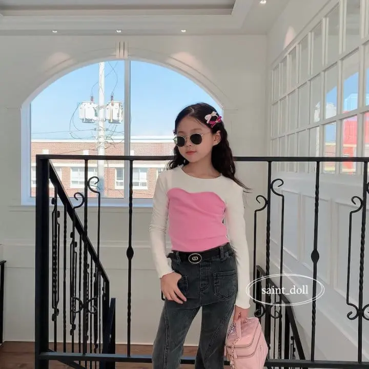 Saint Doll - Korean Children Fashion - #kidsstore - Color Slit Tee - 11