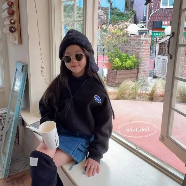 Saint Doll - Korean Children Fashion - #kidsstore - Banding Hoody Zip-up with mom
