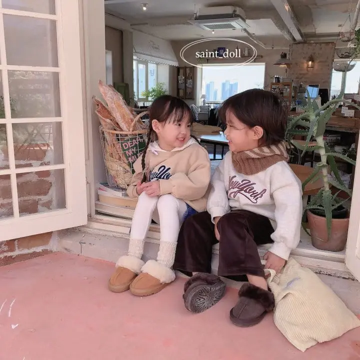 Saint Doll - Korean Children Fashion - #kidzfashiontrend - Newyork Sweatshirt with mom - 2