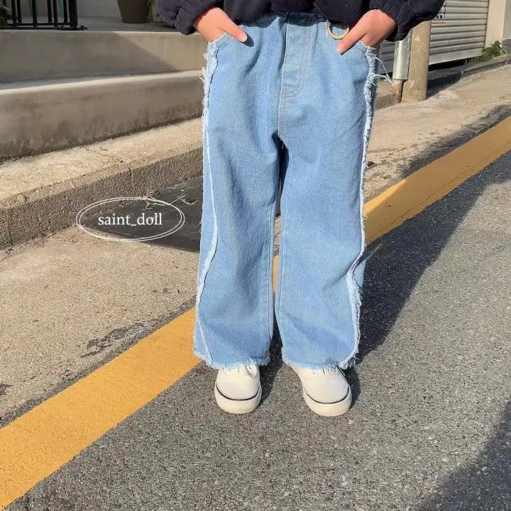 Saint Doll - Korean Children Fashion - #littlefashionista - Denim Line Patns - 8