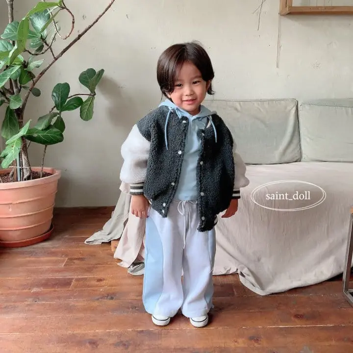 Saint Doll - Korean Children Fashion - #littlefashionista - Bbosong Baseball Jumpert with mom - 7