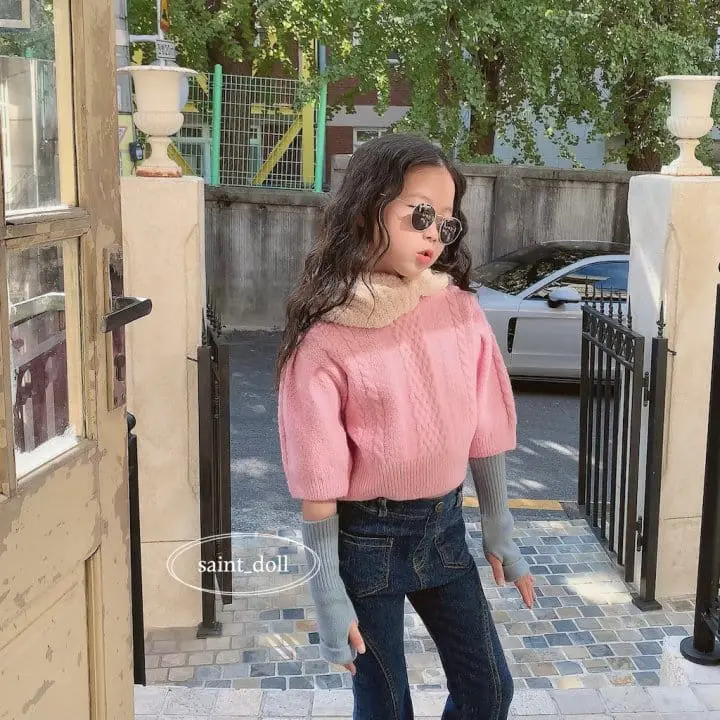 Saint Doll - Korean Children Fashion - #littlefashionista - Foming Knit Tee - 6