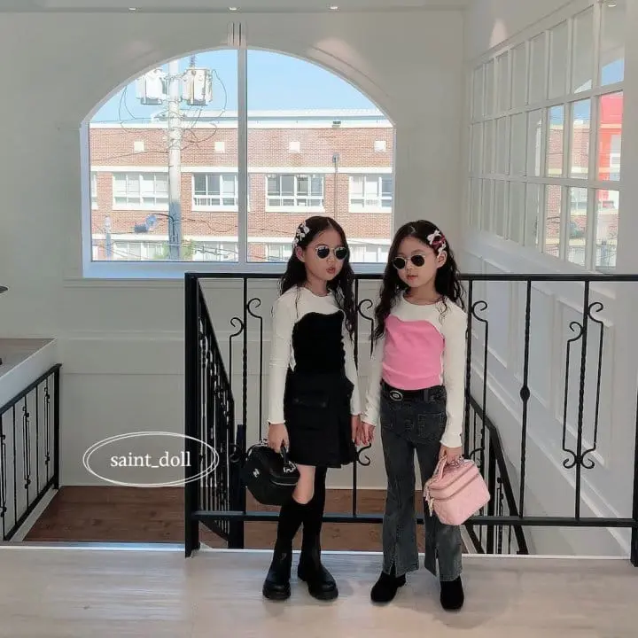Saint Doll - Korean Children Fashion - #magicofchildhood - Color Slit Tee