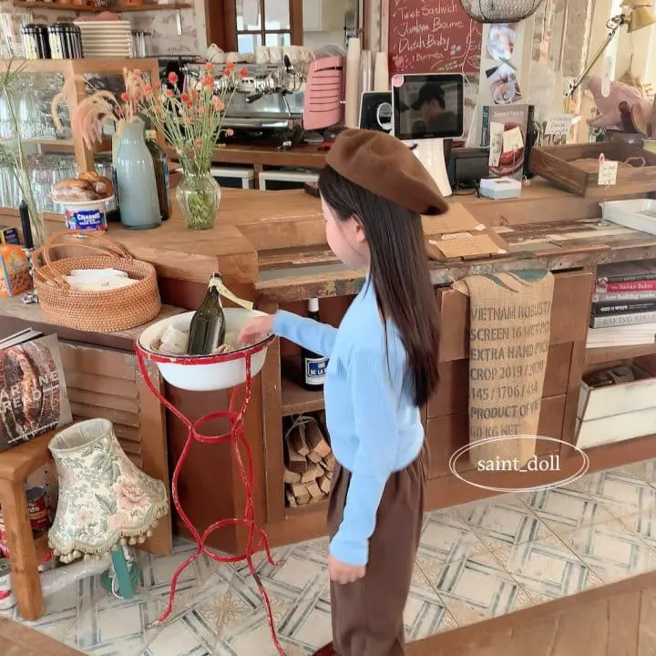 Saint Doll - Korean Children Fashion - #littlefashionista - Rib Board Neck Tee with mom - 4
