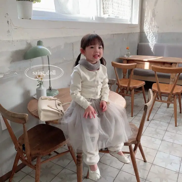 Saint Doll - Korean Children Fashion - #minifashionista - Mallet Mesh Skirt - 7